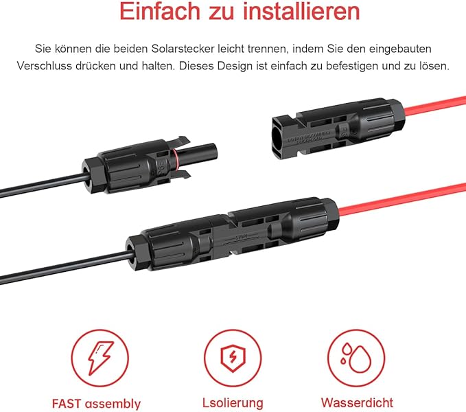 ELFCULB 10AWG 25FT XT60 Solar Cable 2 10 25 35 50 75 100FT XT60 Extension Cable Solar Panel Connector to XT60 Connector for Portable Power Station (25FT)