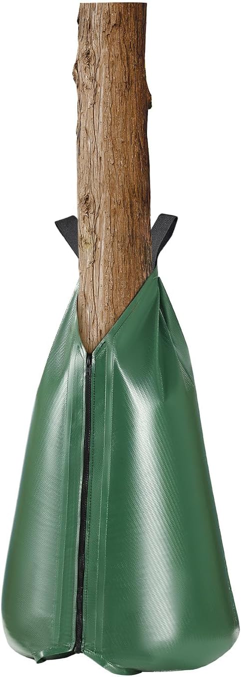 VEVOR 4 Pack 20 Gallons Tree Watering Bag, Slow Release Tree Watering Bags, Refillable Tree Drip Irrigation Water Bags for Trees, Durable Tree Watering System for Deep Root Targeting