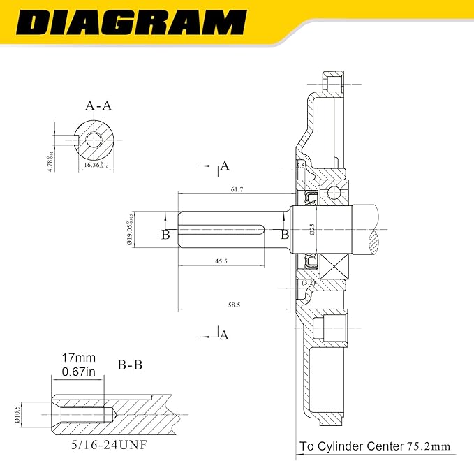 Aceup Energy 7HP 212cc Gas Engine Horizontal Shaft, 4 Stroke OHV Gas Motor, Shaft 3/4" (19mm) Diameter Recoil Start