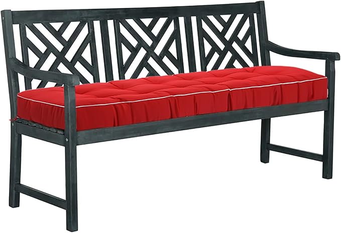 3 Seat 57 Inches Outdoor Porch Swing Cushions,Water-Resistant Tufted Patio Swing Replacement Cushions