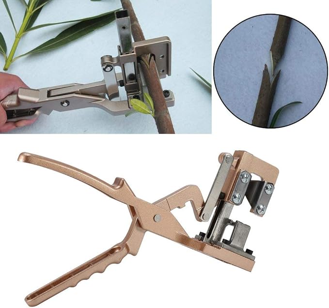 ViaGasaFamido Garden Grafting Tool Pruner, Fruit Tree Pruning Shears Scissor, Aluminum, Grafting Tools with Non-Slip Handle for Gardening Tree Pruning Pruners