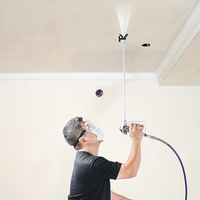 VEVOR Airless Paint Spray Gun and Hose Kit, 3600PSI High Pressure Paint Sprayer Hose Set with 5 Tips, 211, 315, 417, 517, 623, Swivel Joint Airless Spray Gun Kit with Filters, Hose and Extension Rods