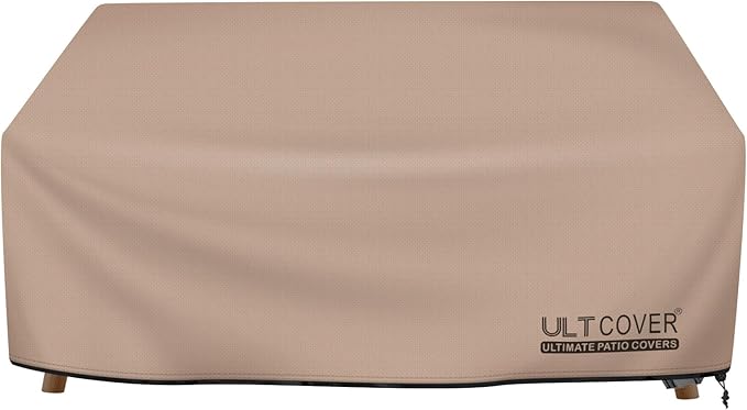 ULTCOVER Waterproof Outdoor Deep Seat Sofa Bench Cover 90W x 40D x 35H inch Patio Furniture Couch Cover