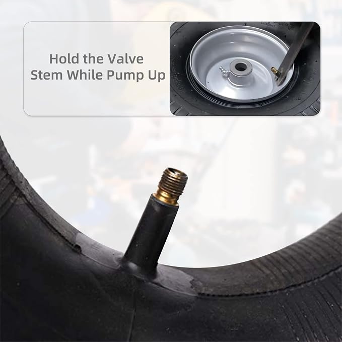 AR-PRO 23x10.5/9.5/8.5-12 Inner Tube Replacement With TR-13 Straight Valve Stem (2-Pack) - For Golf Cart, Tractor, John Deere Lawn Mower, Snowthrowers, Tillers, Trailers, Wheelbarrows and ATV's