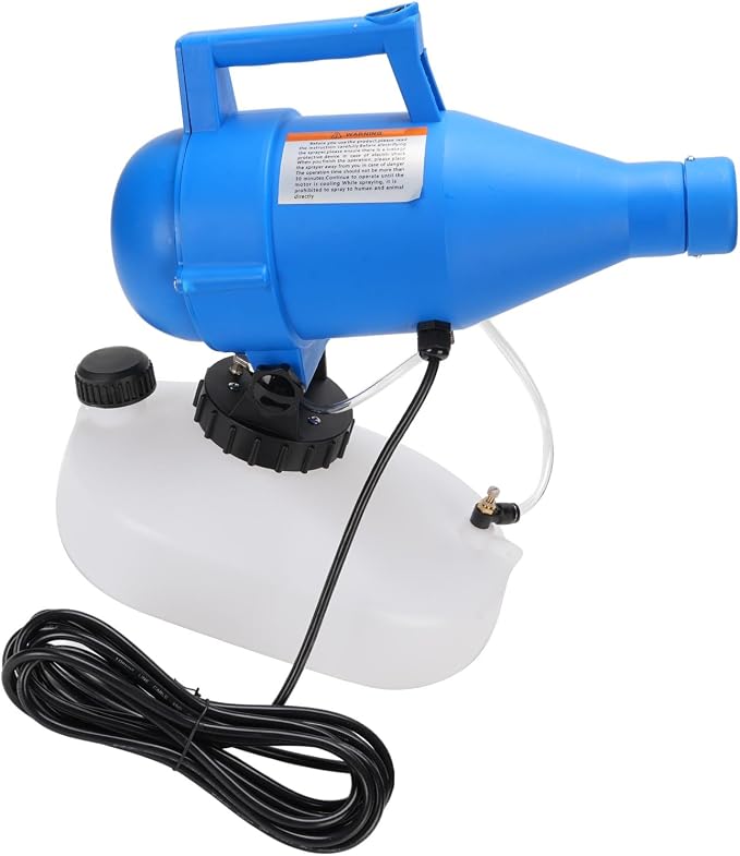 4.5L Electric Fogger Sprayer Adjustable Portable Fogger Atomizer with Variable Frequency Motor 60 Tilt Valve 20-50m Mist for Hotel School Garden Indoor Outdoor (US Plug 110V)