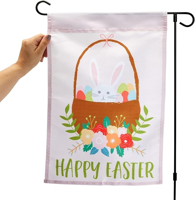 Garden Flags Multi Pack for Outside - 12 x 18 In, Multicolor Polyester, 10-Pack - Outdoor Decorative & Religious Seasonal Welcome Garden Flag Set