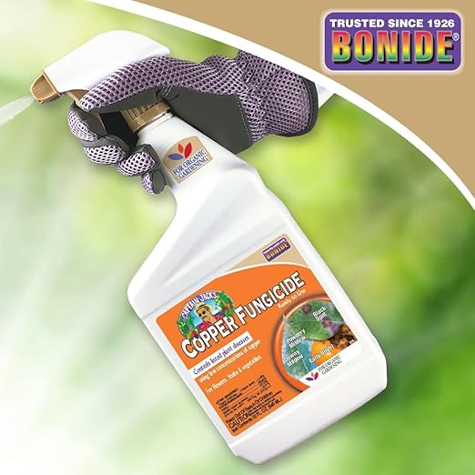 Bonide Captain Jack's Copper Fungicide, 32 oz Ready-to-Use Spray for Organic Gardening, Controls Common Diseases (Pack of 5)