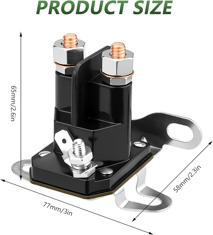 Starter Solenoid 12V for Bad Boy 108-5349-00 ZT CZT MZ Zero Turn Riding Lawn Mower Tractor