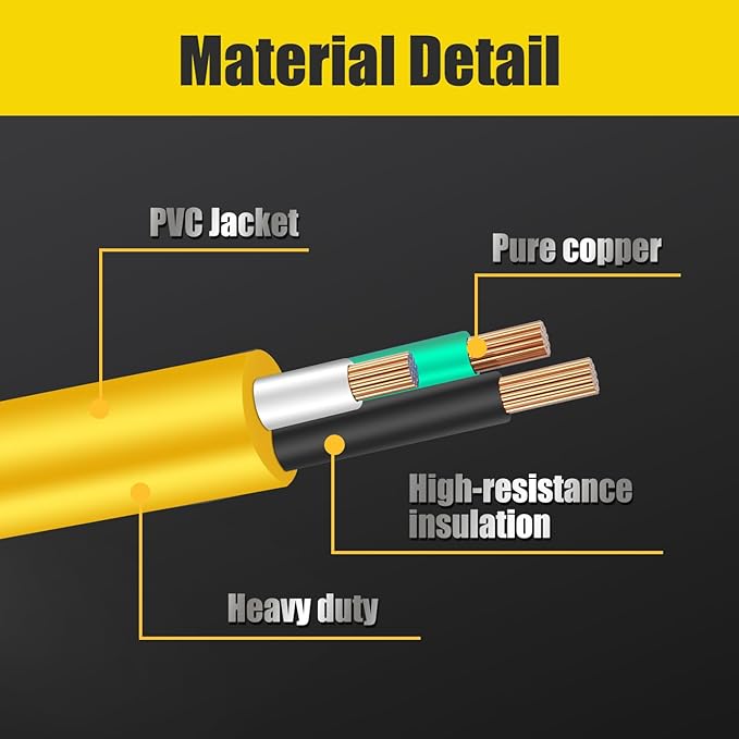PLIS NEMA 14-30P to 6-50R Welder Adapter Cord, 30 Amp 4 Prong Dryer Male Plug to 50 Amp Welder Female Connector, for Welding Machine EV Charger, STW 10 AWG ETL Listed