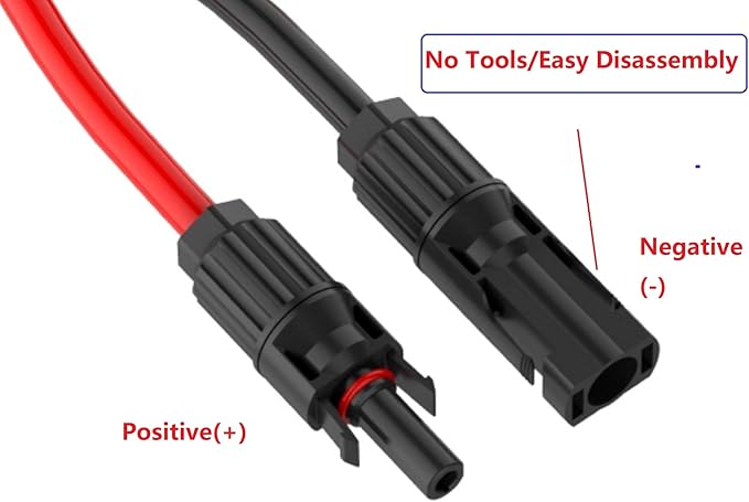 SolarEnz DC 8mm Female Adapter Adapter Cable Solar Connector Converter Perfect Compatible for 100W Portable Solar Panel