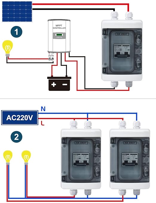 DIHOOL DC 120 Amp Breaker for Solar Panel, Miniature Circuit Breaker 400V