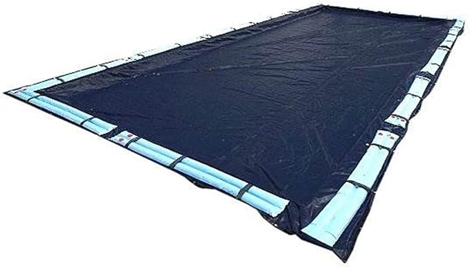 SWIMLINE HYDROTOOLS Super Guard Heavy Duty Pool Cover For Above Ground Swimming Pools |25 X 45 FT Cover | Blue / Black | Water Tube Sleeves | UV Protected For 20X40 FT Rectangle Pools | CO82545R