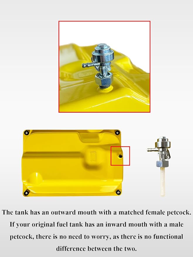YAMAKATO ≈17x23.5" Generator Gas Fuel Tank for Champion 5500 6250 6500 6875 7000 7200 7500 7800 7850 8000 9000 9375 Watt Firman Honda Clone 5KW（7 gallons）