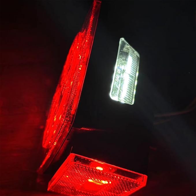fouwick LED Tail Trailer Light Waterproof for Trucks, Trailers, Tractors, Semi-Trailer, Dump Truck, Bus, Boat (Light Only)