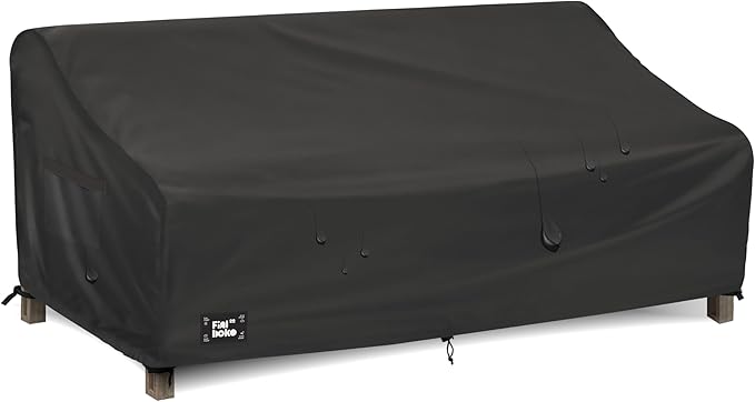 3-Seater Outdoor Couch Cover,79" Wx38" Dx35" H Patio Sofa Cover,100% Waterproof Heavy Duty Patio Furniture Covers,Black