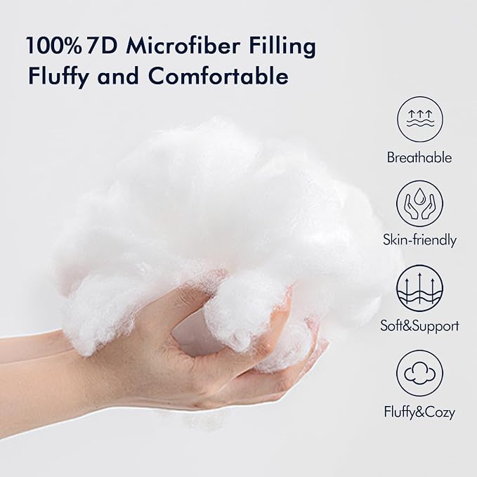 MIULEE Pack of 2 12x12 Outdoor Pillow Inserts, Outdoor Throw Pillows Water-Resistant Decorative Premium Square Pillow Stuffer Sham for Porch Swing Couch Sofa Cushion Patio Furniture.