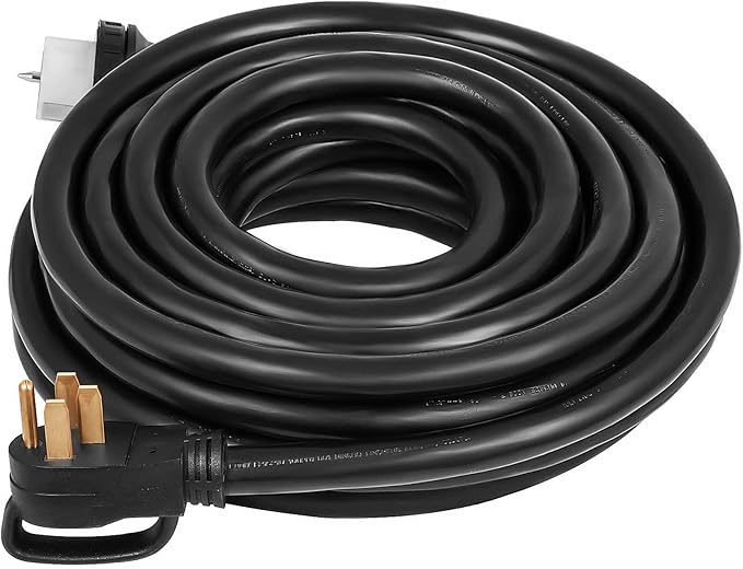 VEVOR 10 FT 50 Amp Generator Extension Cord STW 45446 + 45505 Generator Cord 125V 250V Generator Power Cord N14-50P & SS2-50R & CS6364 Twist Lock Connectors