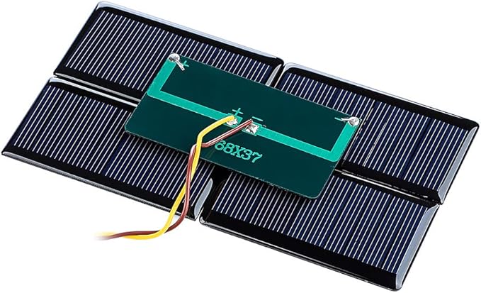 SUNYIMA 10Pcs 5V 60mA Mini Polycrystalline Solar Panels Cells 68mmx37mm/2.67"x1.45" for DIY Solar Cells Projects Toys