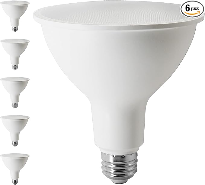 Sylvania Full Cycle 20W LED Grow Light Bulb, PAR38, 30 Micromoles/s, 80 CRI, Non-Dimmable, Frosted - 6 Pack (41269)