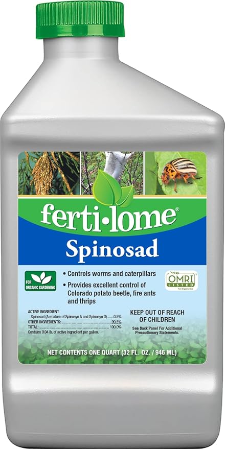 Fertilome (16063) Spinosad Insecticide, Spinosad Bagworm, Tent Caterpiller & Chewing Insect Killer, OMRI Listed (32 oz.)