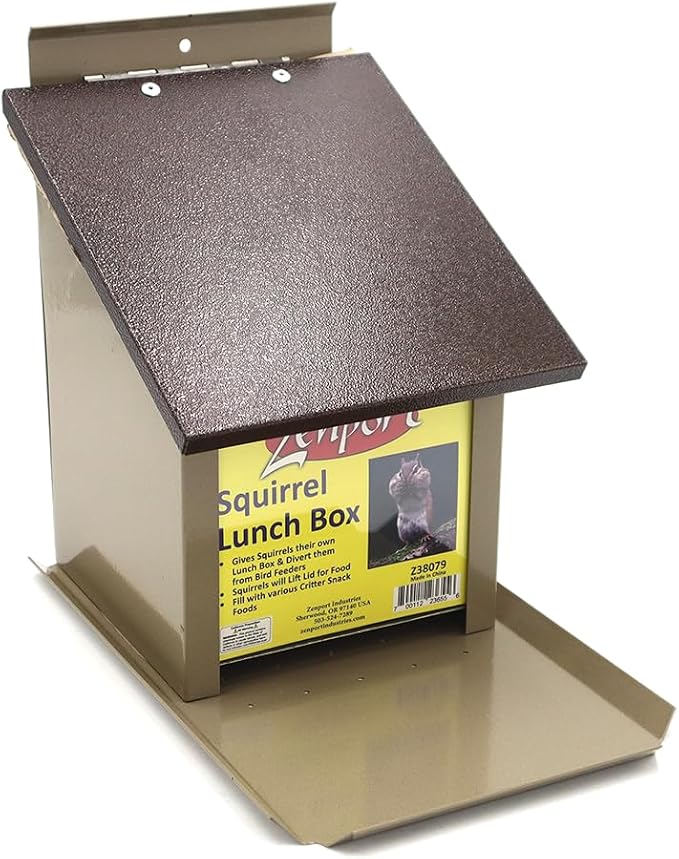Zenport Z38079 Squirrel Lunch Box Hopper Squirrel Feeder - Helps Divert Squirrels Away from Dedicated Bird Feeders - 6 Pack