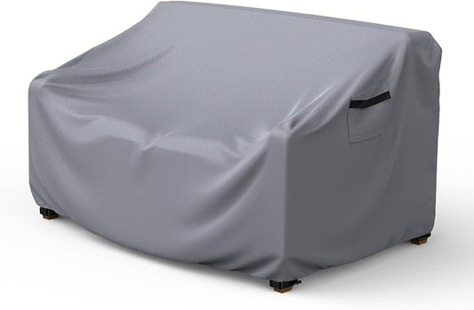 Mrrihand Heavy Duty Patio Sofa Cover, 3-Seater Outdoor Sofa Loveseat Cover, Outdoor Patio Furniture Cover with Air Vent and Handles, 78" W×33" D×32" H, Grey