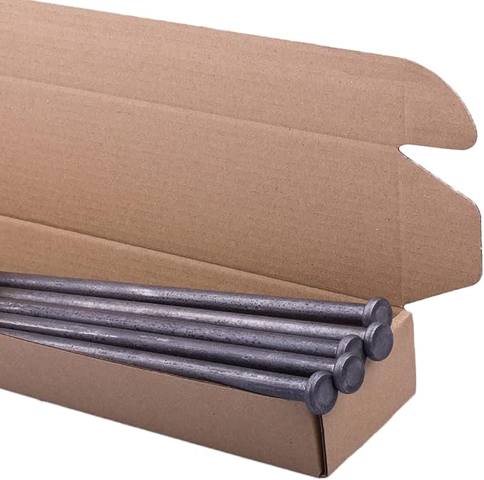 Ultra-Strong Landscape Spikes 12 Inch 25 Counts Metal Landscape Edging Anchoring Spikes, Heavy Duty Nails for Artificial Turf Spikes, Paver Edging, Timber Carpentry, Weed Barrier, Tent Pegs
