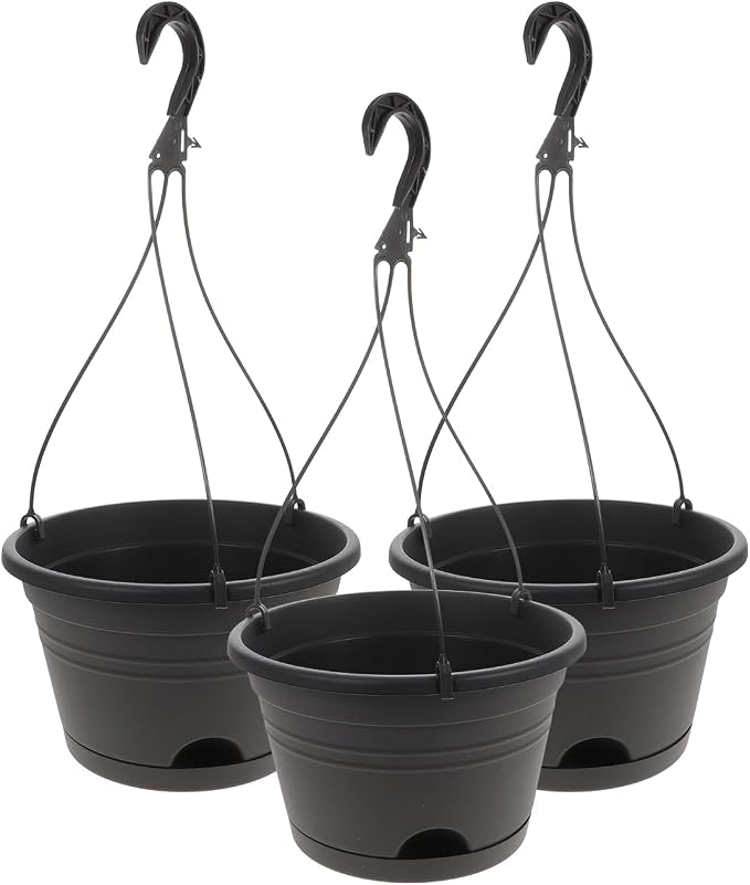 DOITOOL 3pcs Flowerpot Balcony Hanging Planter Hanging Holder Hanging Plant Pot Indoor Yard Garden Hanging Planter Outdoor Planter Pots Orchid Pots with Hook Plastic P518 Lighthouse