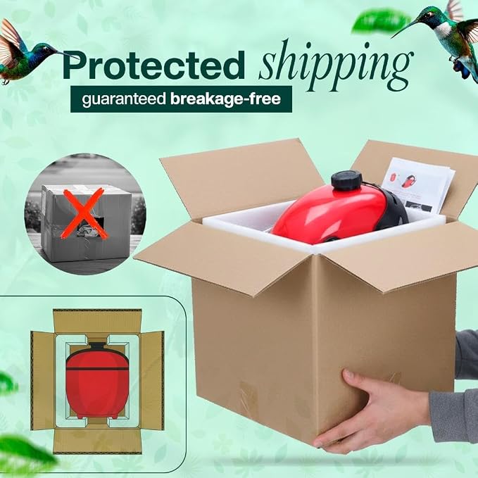 HummViewer Wearable Hummingbird Hat Feeder - Humm Viewer Mask, Helmet Feeder for Head with Face Shield, Bird Viewing Experience for Men & Women Includes Expert Guide