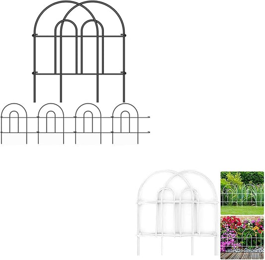 AMAGABELI GARDEN & HOME 35 Panels Decorative Garden Fence 50ft (L) x 18in(H)