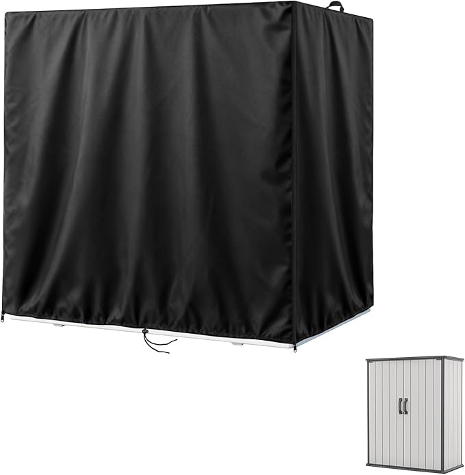 Kasla Storage Cabinet Cover, Outdoor Chest Storage Waterproof Cover, Weatherproof Cabinets Covers for Kitchen Patio Garden Backyard - 56"Lx29"Wx67"H