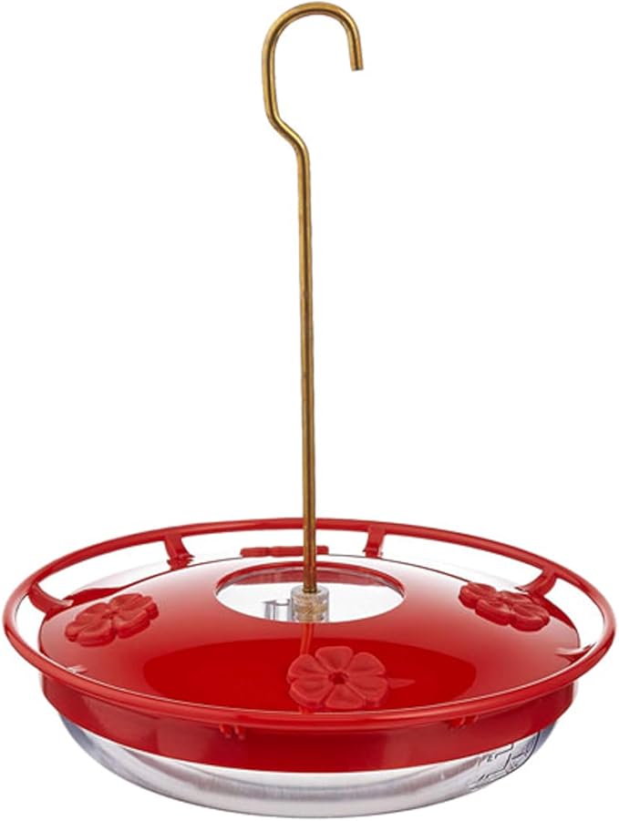 Aspects HummZinger HighView 12 Oz Hanging Hummingbird Feeder - 429, Red