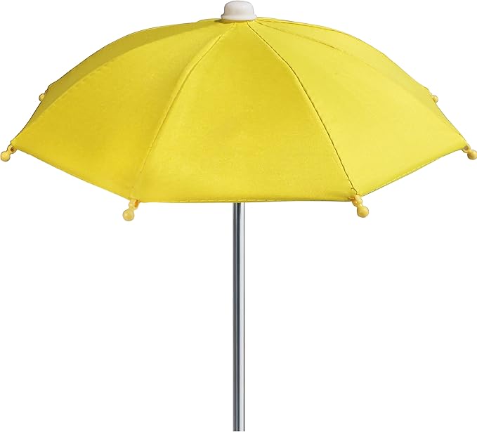 Replacement Mini Umbrella for COZYNUT Squirrel Feeder Picnic Table (Yellow)