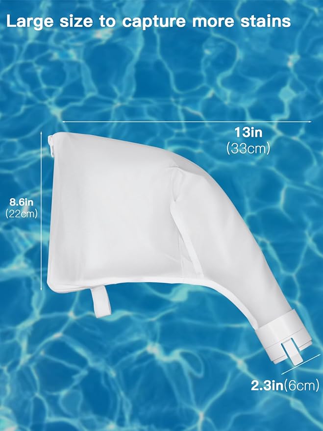 Upgrade Heavy-DutyFine-Filtering Mesh Filter Bags for Polaris 360 & 380 Pool Cleaners Universal Zippered Filter Bags All-Purpose Replacement Mesh Bags【2-Pack】