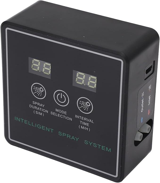 Reptile Fogger, Smart Spray System for Terrarium, with 360 Degree Adjustable Misting Nozzles, Automatic Timing Humidifier for Reptiles and Amphibians, Suitable Indoor Plants