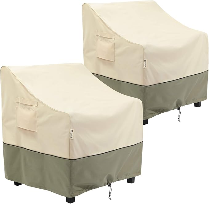 COSFLY Outdoor Furniture Patio Chair Covers Waterproof, Lounge Deep Seat Cover, Lawn Furnitures Covers Fits up to 36W x 37D x 36H inches(2 Pack)