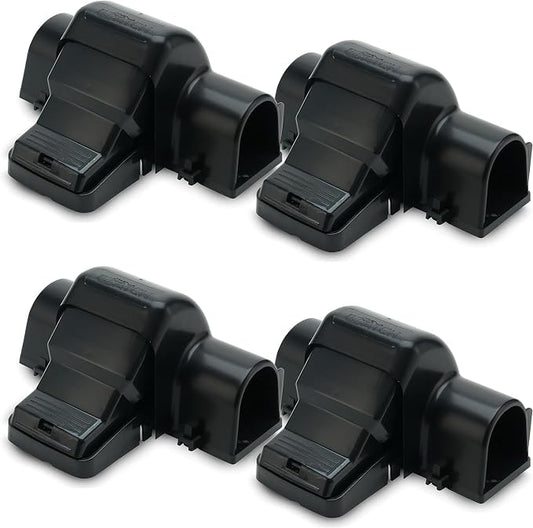Rat Traps Indoor and Outdoor - 4 Pack Dual-Entry Large Rat Trap Outdoor and Indoor for Home, Garden and Restaurant with 99.9% Trap Rate | Easy to Use Rodent Traps with Safe Hands Free Design - UCatch
