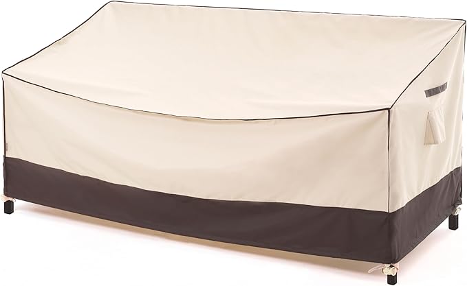 F&J Outdoors Waterproof UV Resistant Heavy Duty 2 Seater Deep Patio Loveseat Covers, 62" W x 39" D x 36" H