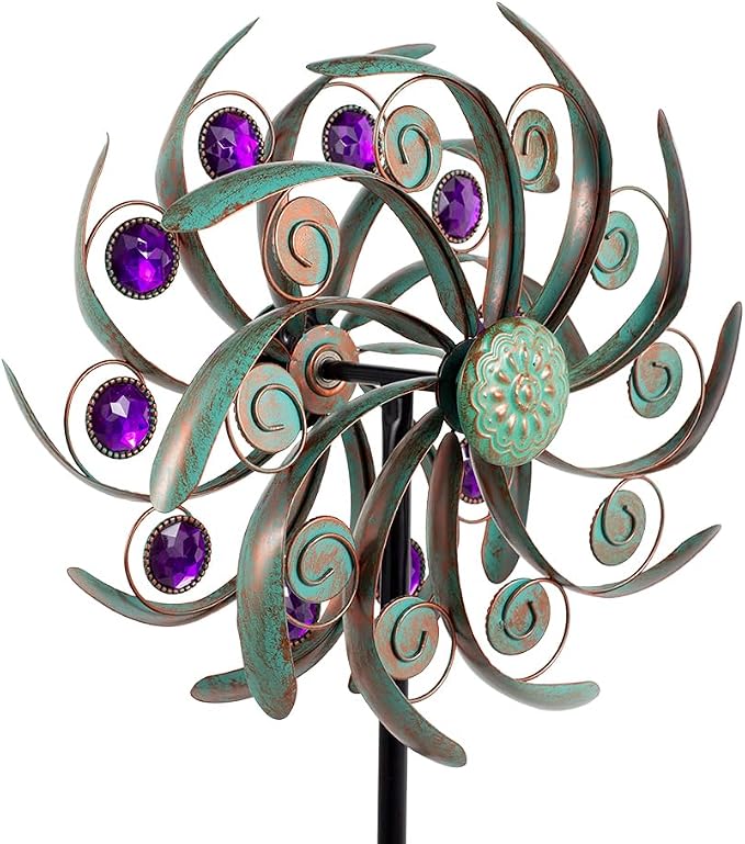 Viveta Outdoor Wind Spinners, Sculpture, Windmill for Yard and Garden | Metal,Double-Sided,for Yard and Garden