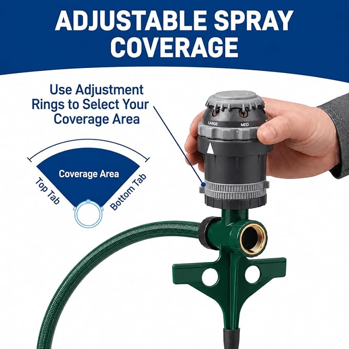 Orbit H2O-6 Gear Drive Sprinkler - Versatile Gear Drive for Efficient Lawn Watering