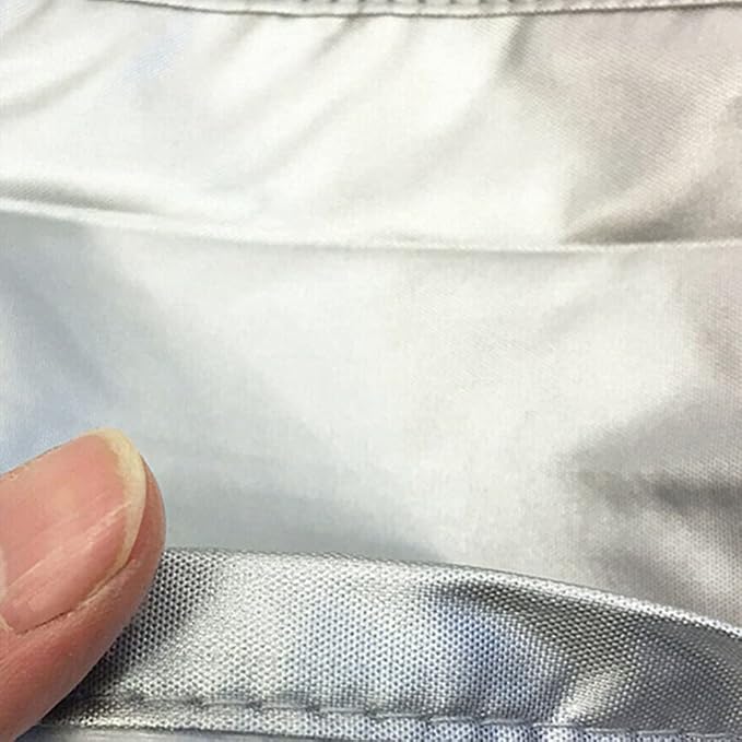 Tipping Trailer Cover for Lawn Tractor, Waterproof Heavy Duty Utility Wagon Tow Cover Garden Steel Dump Cart Cover Cargo RV Trailer Camper Covers 86.6x49x5in Siliver