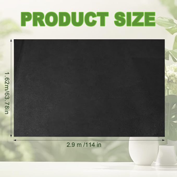 2 Pack Raised Garden Bed Liner, Raised Garden Bed Liner Non Woven, Fabric Planter Liner for Greenhouse Vegetable Gardening, Cuttable Plant Liner with Soil Containment & Water Drainage
