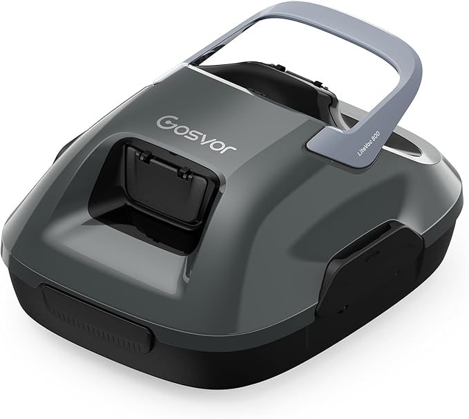 (2026 Upgrade) Gosvor Cordless Robotic Pool Cleaner, Efficient Pool Vacuum, 90 Min Runtime, Self-Parking, 7.5 lbs Lightweight, Ideal for Above Ground Pools up to 860 sq.ft