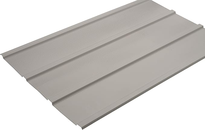 Arrow Set of 8 Galvanized Steel 2x4 Ft Corrugated Metal Panels for DIY Shed, Garage, Carport, and Mobile Home Projects, Made in USA, Eggshell