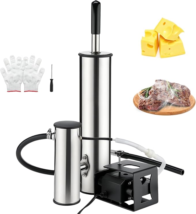Electric Cold Smoker Generator for Any Grill, Upgraded Dual-Tube Smoker Tube, 304 Stainless Steel Pellet Smoke Tube, Clean Smoke Design Reduces Tar & Bitter Taste, Anti-Scald Handle for BBQ, Camping