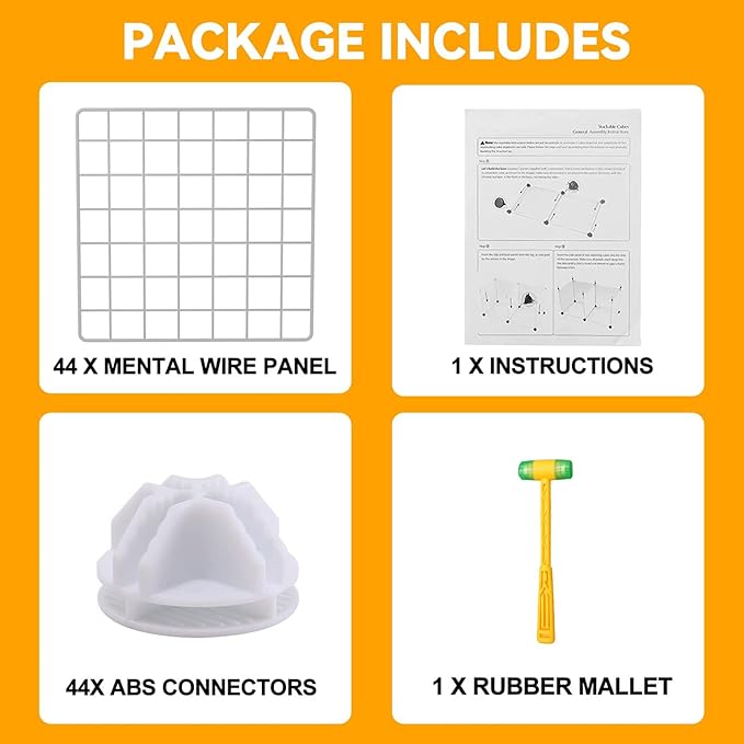 HUBSON Wire Cube Storage Organizer, Book/Toy/Craft/Potted Plants and petCloset Organizers and Storage Shelves, 12-Cube Freely Combinable Metal Grids Storage Shelf, White Iron