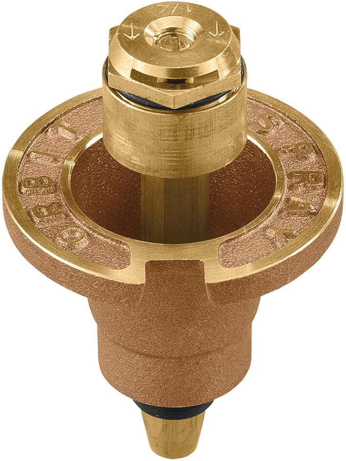 10-Pack Orbit 54072 Brass Pop-Up Flush Head Sprinkler with Quarter Pattern Spray Nozzle