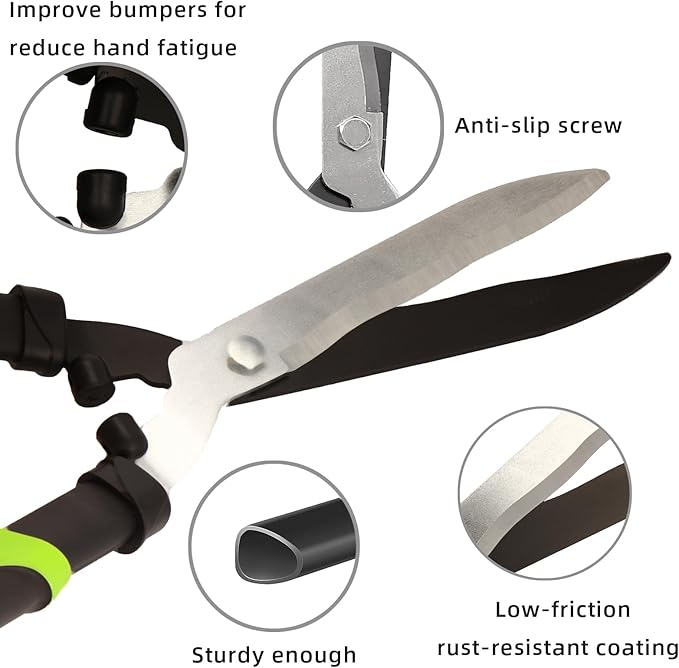 YRTSH Loppers Hedge Clippers & Pruners Combo Set 3-Piece Hedge Shears, Sharp Tree Trimmer Branch Cutter for Yard, Lawn & Garden, Professional Tree Clippers Yard Clippers for Indoor & Outdoor Gardening