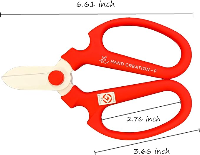 Flower Scissors Hand Creation F-170 (Red)