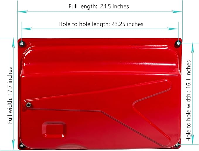 JJing Universal 7 Gallon Generator Gas Fuel Tank Compatible with Honda EC6500 EM6500 EM5000S EB6500 Predator Champion Chicago ETQ HomeSite UST Wen 5000 5500 6500 7500 8750 9000 and More Generators